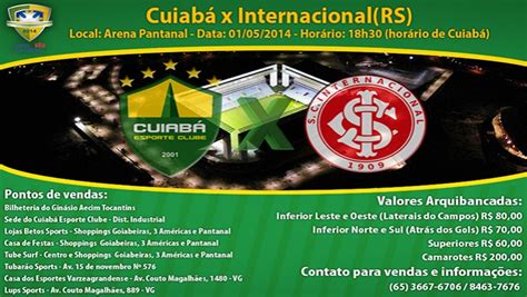 cuiabá esporte clube ingresso.